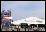 Hans Mueller again has the biggest, juciest Turkey legs at the fair, and is conveniently located next to the Chevy stage!